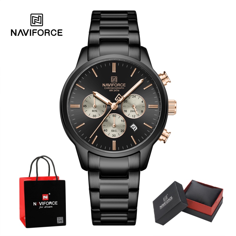 Watch Display Box - Reloj Cronógrafo de Cuarzo NAVIFORCE para