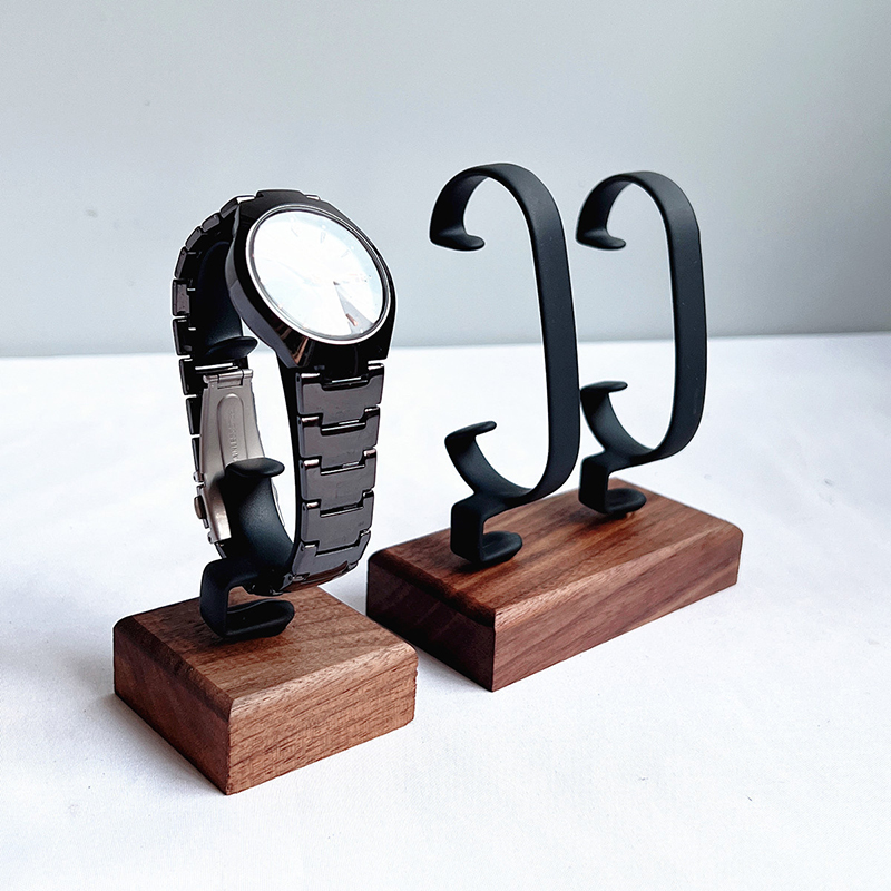 Soporte de madera para reloj e - Jewelry And Watches Inc reseña y precio