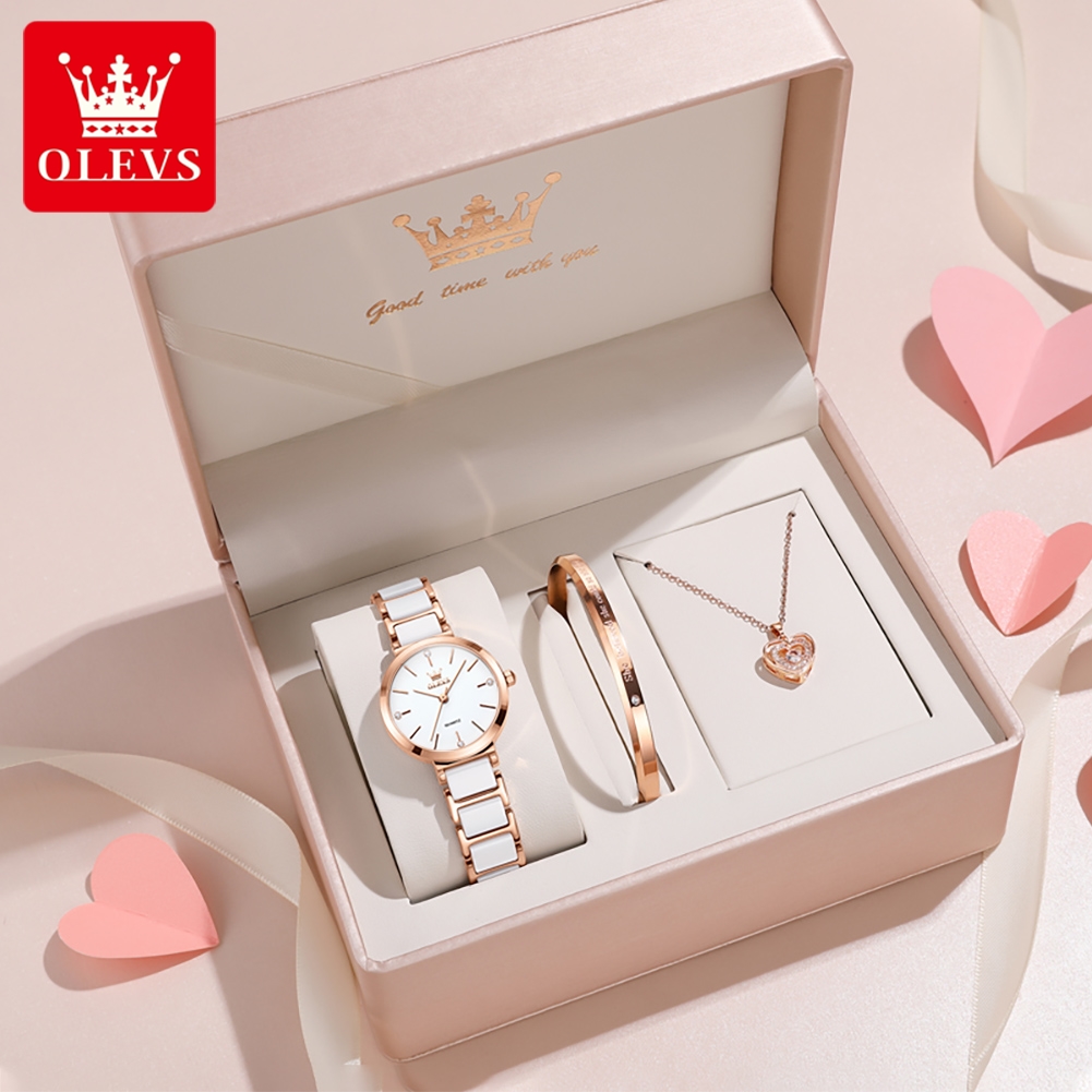OLEVS Reloj de mujer 5877 Relo - Jewelry For Watches reseña y precio