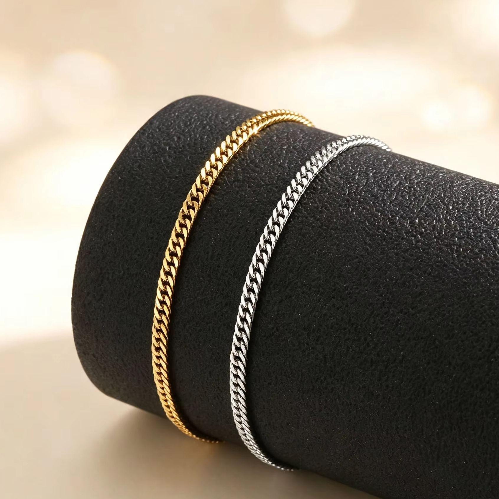 Tobillera fina cubana para muj - Jc Jewelry & Watches Photos reseña y precio