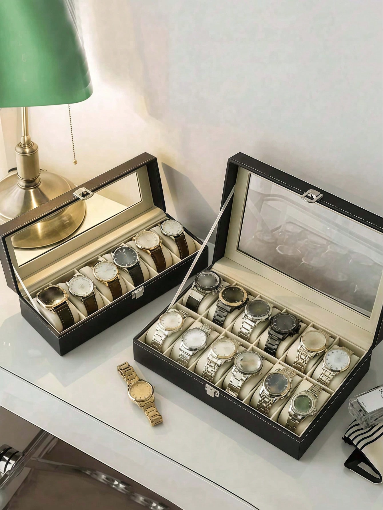 Caja de Relojes de Cuero con C - Watch Display Box reseña y precio